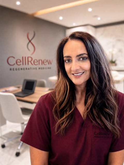Dr Aamina Peer at the CellRenew clinic in Cape Town